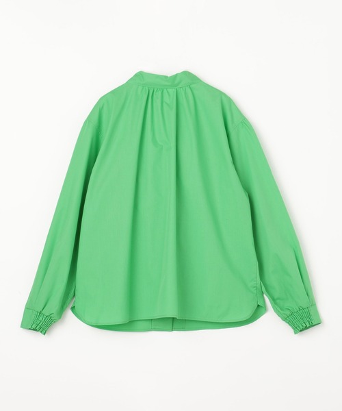 NICOLE white（ニコルホワイト）の「前後２ＷＡＹボウタイブラウス（シャツ/ブラウス・レディース・ブラック/オフホワイト/グリーン・FREE）」の7枚目の写真