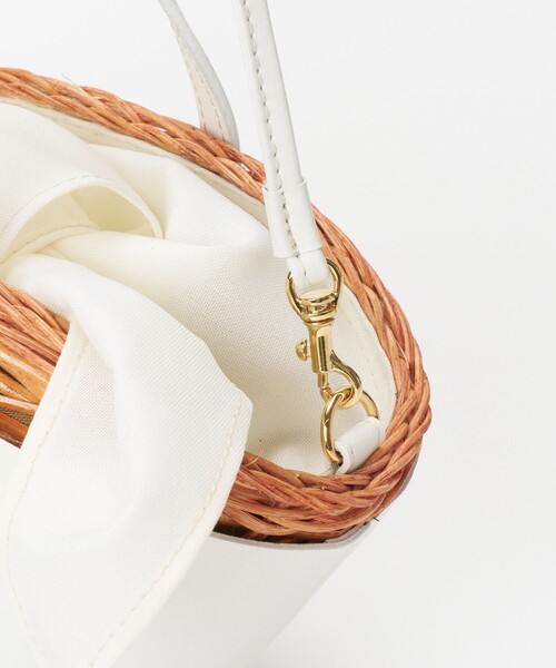 セール】レザーコンビカゴバッグ（かごバッグ）｜allureville