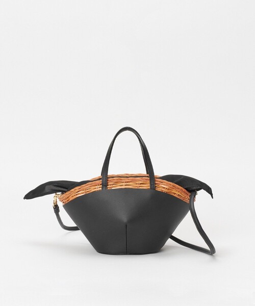 セール】レザーコンビカゴバッグ（かごバッグ）｜allureville