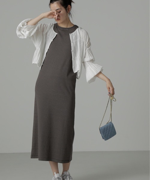 FREE'S MART（フリーズマート）の「アメスリタンクトップワンピース（ワンピース・レディース・ブラック/ブラック系その他/モカ・MEDIUM/SMALL）」の19枚目の写真