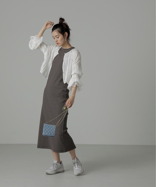 FREE'S MART（フリーズマート）の「アメスリタンクトップワンピース（ワンピース・レディース・ブラック/ブラック系その他/モカ・MEDIUM/SMALL）」の20枚目の写真