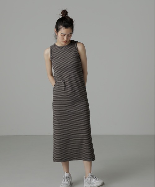 FREE'S MART（フリーズマート）の「アメスリタンクトップワンピース（ワンピース・レディース・ブラック/ブラック系その他/モカ・MEDIUM/SMALL）」の13枚目の写真