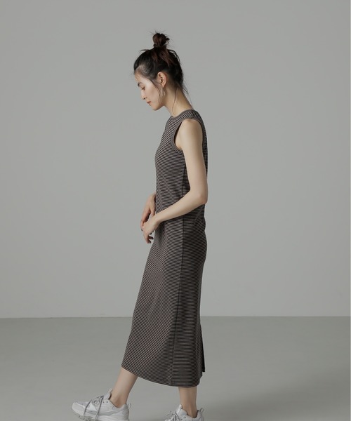 FREE'S MART（フリーズマート）の「アメスリタンクトップワンピース（ワンピース・レディース・ブラック/ブラック系その他/モカ・MEDIUM/SMALL）」の8枚目の写真