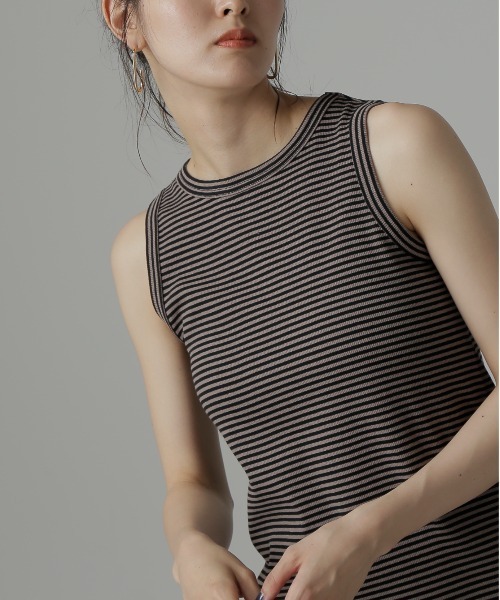 FREE'S MART（フリーズマート）の「アメスリタンクトップワンピース（ワンピース・レディース・ブラック/ブラック系その他/モカ・MEDIUM/SMALL）」の10枚目の写真