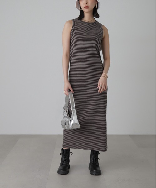 FREE'S MART（フリーズマート）の「アメスリタンクトップワンピース（ワンピース・レディース・ブラック/ブラック系その他/モカ・MEDIUM/SMALL）」の5枚目の写真