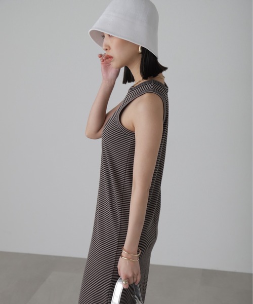 FREE'S MART（フリーズマート）の「アメスリタンクトップワンピース（ワンピース・レディース・ブラック/ブラック系その他/モカ・MEDIUM/SMALL）」の7枚目の写真