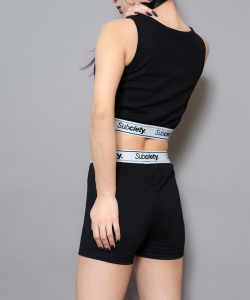 Subciety(サブサエティ)の「RIB TANK TOP【WOMENS】(タンクトップ・レディース・ブラック/グレー・FREE)」の6枚目の写真