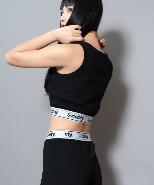 Subciety(サブサエティ)の「RIB TANK TOP【WOMENS】(タンクトップ・レディース・ブラック/グレー・FREE)」の7枚目の写真