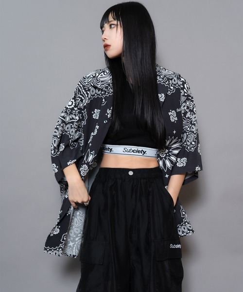 Subciety(サブサエティ)の「RIB TANK TOP【WOMENS】(タンクトップ・レディース・ブラック/グレー・FREE)」の9枚目の写真