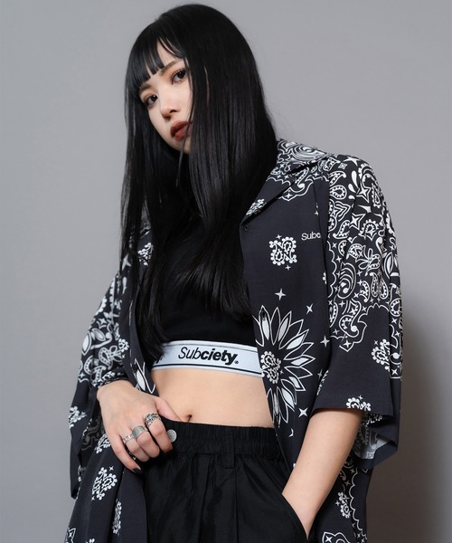 Subciety(サブサエティ)の「RIB TANK TOP【WOMENS】(タンクトップ・レディース・ブラック/グレー・FREE)」の8枚目の写真