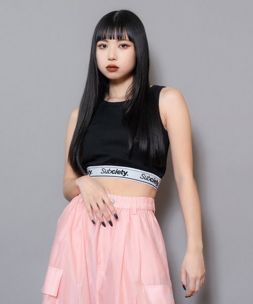 Subciety(サブサエティ)の「RIB TANK TOP【WOMENS】(タンクトップ・レディース・ブラック/グレー・FREE)」の10枚目の写真