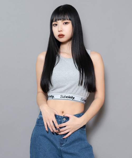 Subciety(サブサエティ)の「RIB TANK TOP【WOMENS】(タンクトップ・レディース・ブラック/グレー・FREE)」の16枚目の写真