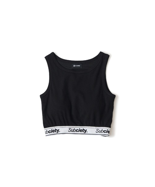 Subciety(サブサエティ)の「RIB TANK TOP【WOMENS】(タンクトップ・レディース・ブラック/グレー・FREE)」の3枚目の写真