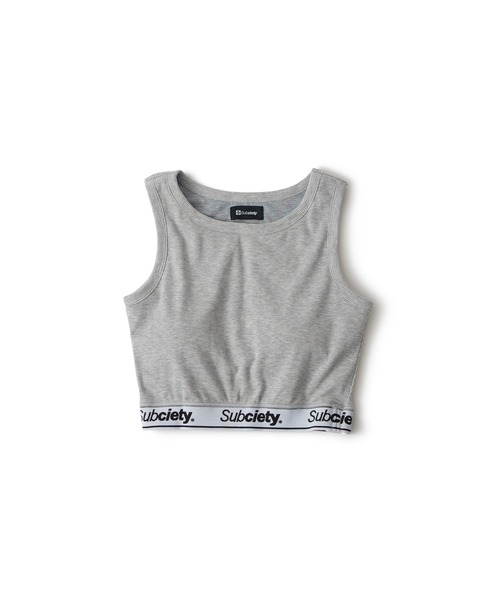 Subciety(サブサエティ)の「RIB TANK TOP【WOMENS】(タンクトップ・レディース・ブラック/グレー・FREE)」の4枚目の写真