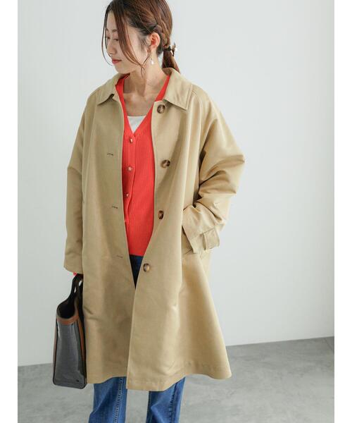 Te chichi（テチチ）の「ステンカラーコート（ステンカラーコート・レディース・ネイビー/ベージュ・F）」の8枚目の写真