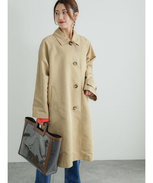 Te chichi（テチチ）の「ステンカラーコート（ステンカラーコート・レディース・ネイビー/ベージュ・F）」の9枚目の写真