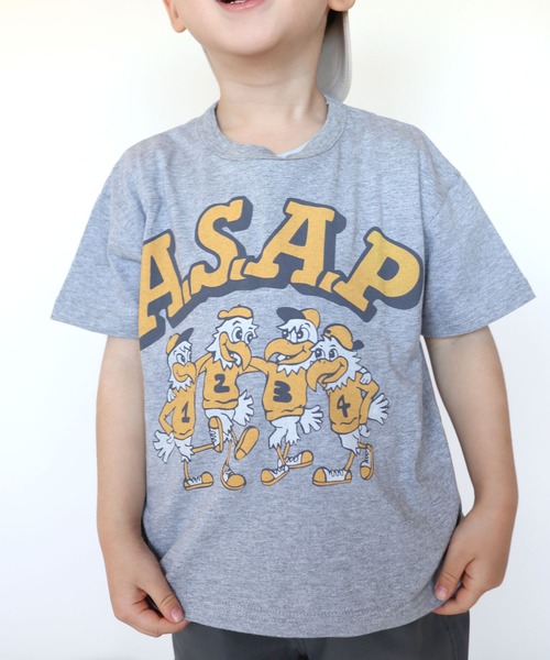 SKAPE（エスケープ）の「ﾌﾟﾁﾌﾟﾘTｼｬﾂ（Tシャツ/カットソー・キッズ・アイボリー/ブラック/グレー/ブルー/ホワイト/グリーン/ベージュ/イエロー・80ｃｍ/90cm/100cm/110cm/120cm/130cm）」の4枚目の写真