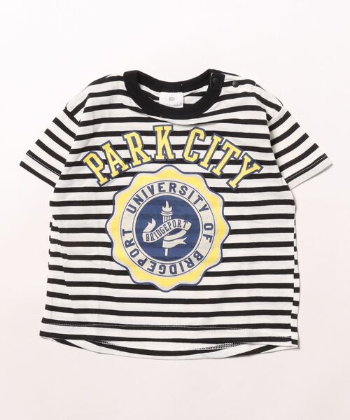 SKAPE（エスケープ）の「ﾌﾟﾁﾌﾟﾘTｼｬﾂ（Tシャツ/カットソー・キッズ・アイボリー/ブラック/グレー/ブルー/ホワイト/グリーン/ベージュ/イエロー・80ｃｍ/90cm/100cm/110cm/120cm/130cm）」の3枚目の写真