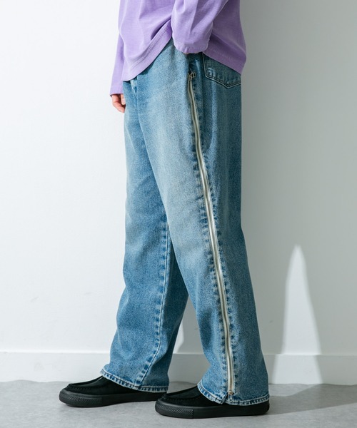 デニム・ジーパン Denim Flare Jeans Wrangler(ラングラー)の「Wrangler WREMAKE SIDE ZIP FLARE