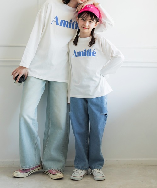 coca（coca）（コカ）の「【WEB限定セール】キッズ 親子お揃いゆるシルエットアソートロゴプリントロンT（Tシャツ/カットソー・キッズ・B/C/D/A・110/120/130/140）」の9枚目の写真