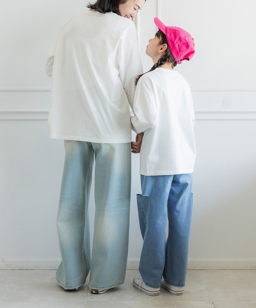 coca（coca）（コカ）の「【WEB限定セール】キッズ 親子お揃いゆるシルエットアソートロゴプリントロンT（Tシャツ/カットソー・キッズ・B/C/D/A・110/120/130/140）」の11枚目の写真