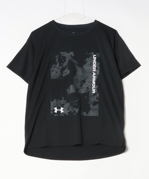 UNDER ARMOUR(アンダーアーマー)の「アンダーアーマー UAテック ボックス プリント ショートスリーブTシャツ(Tシャツ/カットソー・レディース・ホワイト/ブラック・S/M/L/XL)」の2枚目の写真
