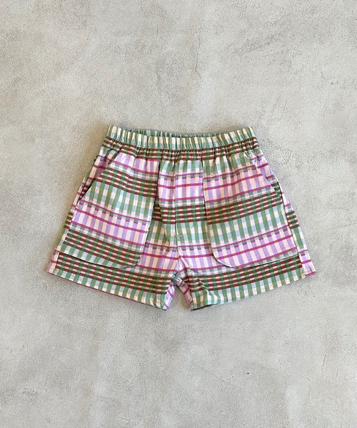 A BOND（アボンド）の「マチつきポケットショートパンツ（80～130cm）（その他パンツ・キッズ・ブラック/イエロー/グリーン系その他/チャコール/レッド系その他/ピンク/レッド/ブルー・100/90/80/110/130/120）」の4枚目の写真
