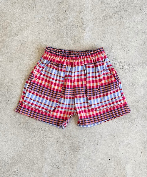 A BOND（アボンド）の「マチつきポケットショートパンツ（80～130cm）（その他パンツ・キッズ・ブラック/イエロー/グリーン系その他/チャコール/レッド系その他/ピンク/レッド/ブルー・100/90/80/110/130/120）」の8枚目の写真