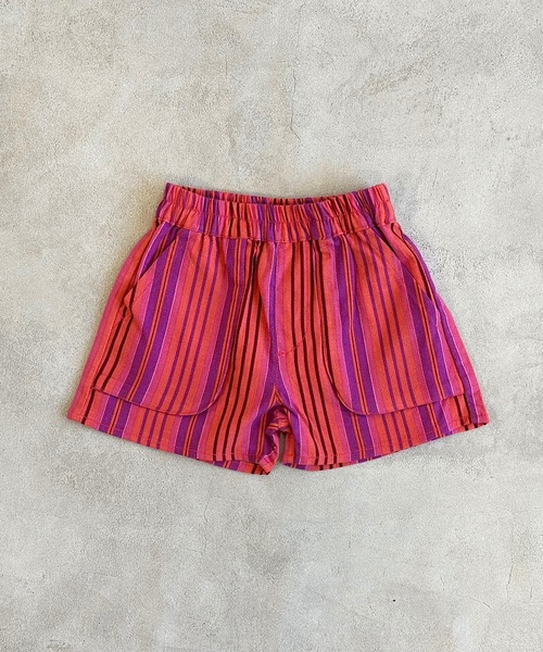 A BOND（アボンド）の「マチつきポケットショートパンツ（80～130cm）（その他パンツ・キッズ・ブラック/イエロー/グリーン系その他/チャコール/レッド系その他/ピンク/レッド/ブルー・100/90/80/110/130/120）」の6枚目の写真