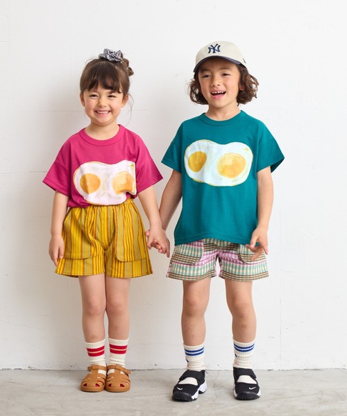 A BOND（アボンド）の「マチつきポケットショートパンツ（80～130cm）（その他パンツ・キッズ・ブラック/イエロー/グリーン系その他/チャコール/レッド系その他/ピンク/レッド/ブルー・100/90/80/110/130/120）」の12枚目の写真