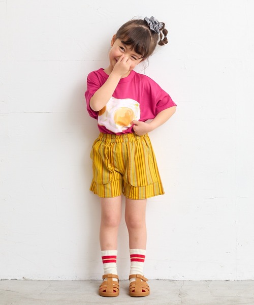 A BOND（アボンド）の「マチつきポケットショートパンツ（80～130cm）（その他パンツ・キッズ・ブラック/イエロー/グリーン系その他/チャコール/レッド系その他/ピンク/レッド/ブルー・100/90/80/110/130/120）」の11枚目の写真