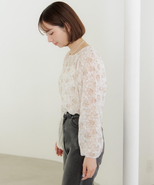 flower(フラワー)の「キャンディブルームブラウス(シャツ/ブラウス・レディース・ピンク/ブルー・FREE)」の19枚目の写真
