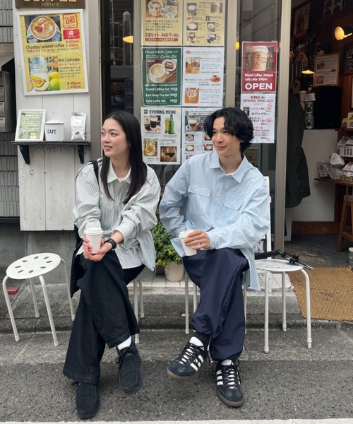 BROKEN BASE（ブロークンベース）の「ダブルポケットストライプシャツ