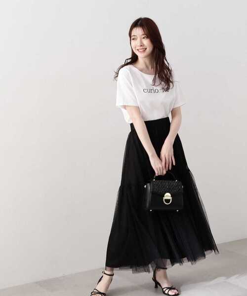 PROPORTION BODY DRESSING(プロポーションボディドレッシング)の「ティアードチュールスカート / 1214120422(スカート・レディース・ブラック/グレー/ブラック系その他/ホワイト・MEDIUM/SMALL)」の21枚目の写真