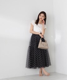 PROPORTION BODY DRESSING | ティアードチュールスカート / 1214120422(スカート)