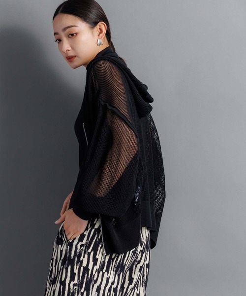 RAW FUDGE(ローファッジ)の「メッシュパーカー(パーカー・レディース・ブラック/オフホワイト・M)」の19枚目の写真