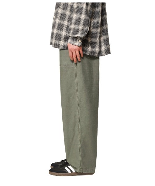 REMI RELIEF NAVY LABEL（レミレリーフネイビーレーベル）の「REMI RELIEF NAVY LABEL / レミレリーフ ネイビーレーベル：ベイカーパンツ：RN26349290AK[STD]（カーゴパンツ・メンズ・オリーブ・L/M）」の8枚目の写真