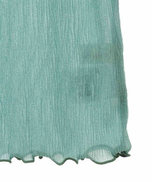 31 Sons de mode(トランテアン ソン ドゥ モード)の「シアーメロートップス(Tシャツ/カットソー・レディース・オレンジ/ライトグレー/グリーン/クリーム・36)」の8枚目の写真