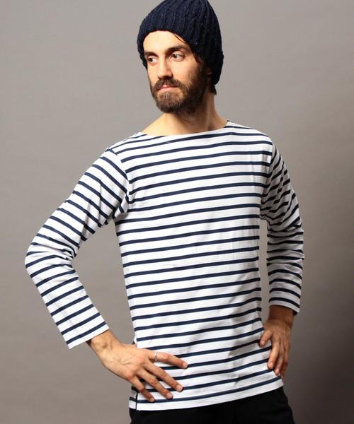 BEAUTY&YOUTH UNITED ARROWS（ビューティーアンドユースユナイテッドアローズ）の「BY クリスプ バスクシャツ◆（Tシャツ/カットソー・メンズ・コバルトブルー/ベージュ/ブラック・LARGE/X-LARGE/SMALL/MEDIUM）」の3枚目の写真