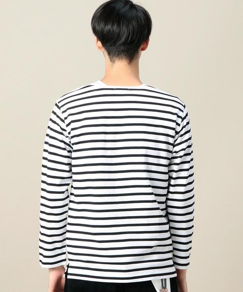 BEAUTY&YOUTH UNITED ARROWS（ビューティーアンドユースユナイテッドアローズ）の「BY クリスプ バスクシャツ◆（Tシャツ/カットソー・メンズ・コバルトブルー/ベージュ/ブラック・LARGE/X-LARGE/SMALL/MEDIUM）」の6枚目の写真