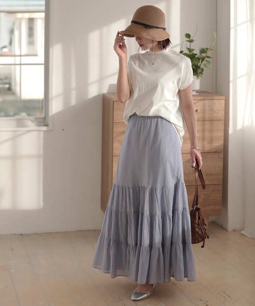 Little＆More（リトルアンドモア）の「【サイズ選べる】麦わら帽子 あご紐付（ハット・レディース・ライトグレー/カーキ/ベージュ/チョコ/ブラック/ライトピンク・M/L）」の9枚目の写真