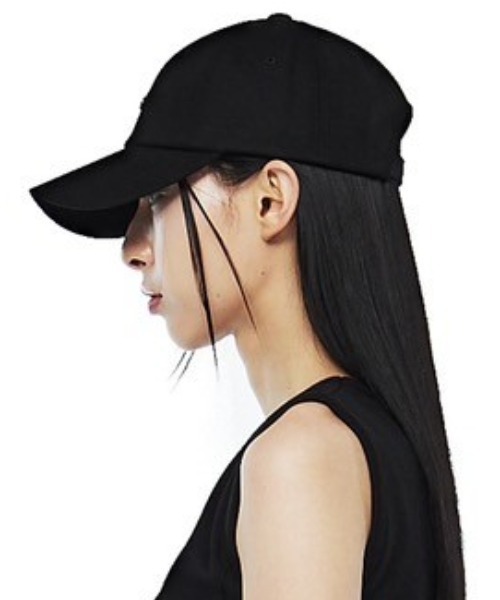 ROCKCAKE★韓国★World Wide Ball Cap - Black ロゴキャップ ☆LE SSERAFIM チェウォン 着用！！【ROCKCAKE】Denim Half Moon