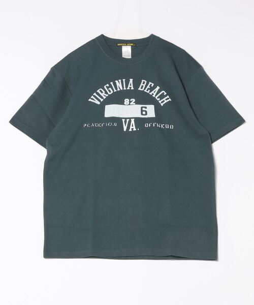 【日本製】グリーンボウル 【GREEN BOWL】Organic CottonT-shirts (B柄 VIRGINIA)（Tシャツ/カットソー）｜GREEN BOWL（グリーンボウル）