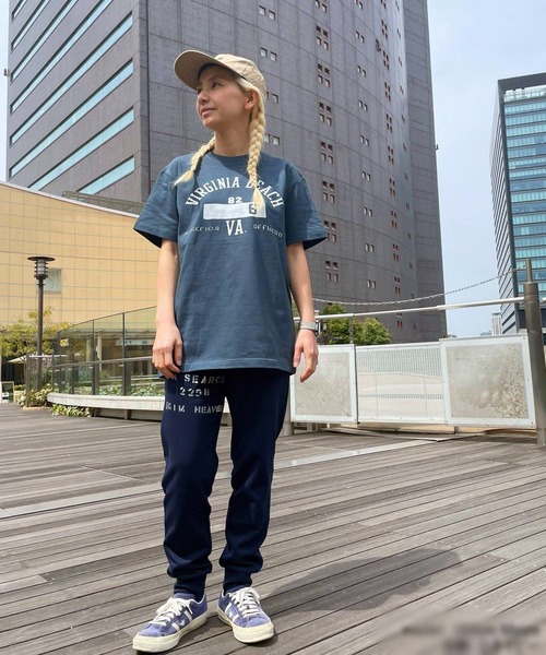 【日本製】グリーンボウル 【GREEN BOWL】Organic CottonT-shirts (B柄 VIRGINIA)（Tシャツ/カットソー）｜GREEN BOWL（グリーンボウル）