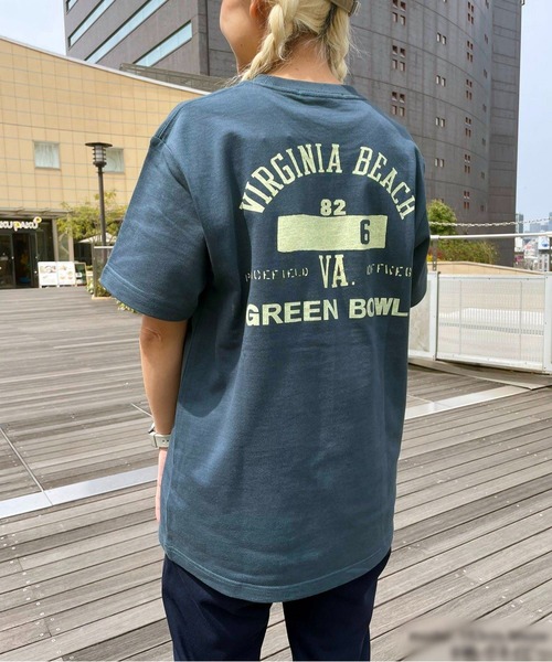 【日本製】グリーンボウル 【GREEN BOWL】Organic CottonT-shirts (B柄 VIRGINIA)（Tシャツ/カットソー）｜GREEN BOWL（グリーンボウル）