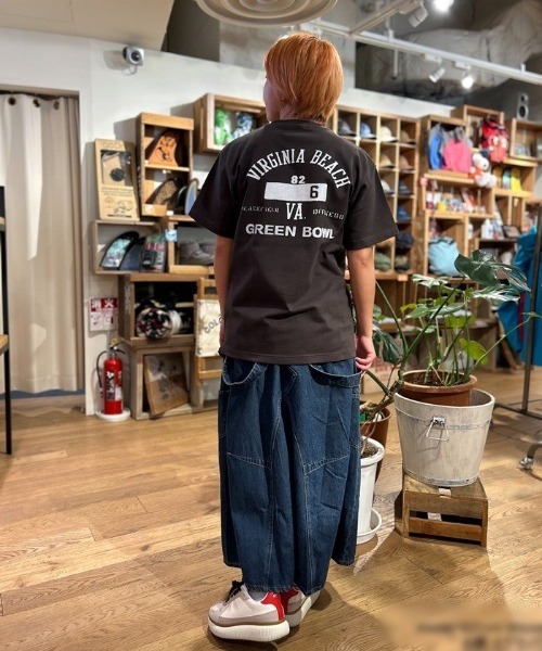 【日本製】グリーンボウル 【GREEN BOWL】Organic CottonT-shirts (B柄 VIRGINIA)（Tシャツ/カットソー）｜GREEN BOWL（グリーンボウル）