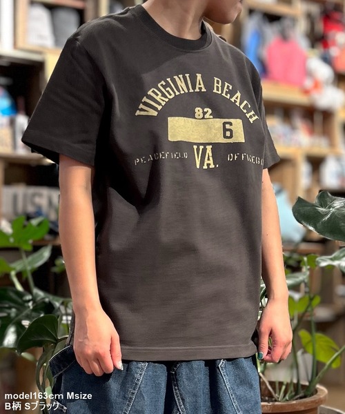 【日本製】グリーンボウル 【GREEN BOWL】Organic CottonT-shirts (B柄 VIRGINIA)（Tシャツ/カットソー）｜GREEN BOWL（グリーンボウル）