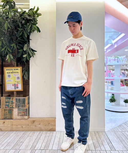 GREEN BOWL(グリーンボウル)の「【日本製】グリーンボウル 【GREEN BOWL】Organic CottonT-shirts (B柄 VIRGINIA)(Tシャツ/カットソー・レディース・ブラック/オフホワイト/ダークネイビー・L/XL/M)」の15枚目の写真