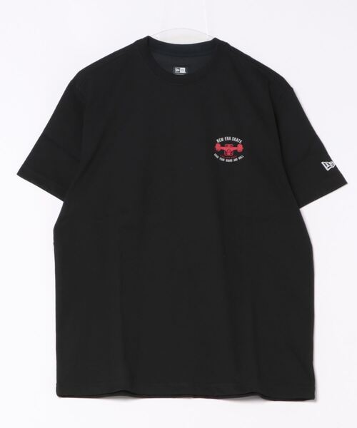 半袖Tシャツ★ニューエラ★BROKEN スケートボード BLACK セール】ニューエラ 韓国企画 半袖Tシャツ スケートボード（T