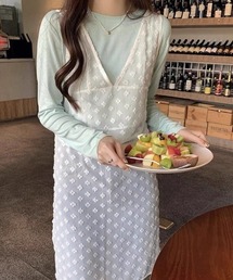 チュールワンピース